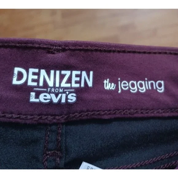 Burgundy Denizen Levi's The Jeggings Girls size 12 - Picture 4 of 5